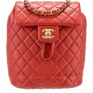 Chanel Urban Spirit mini Backpack rare ORANGE